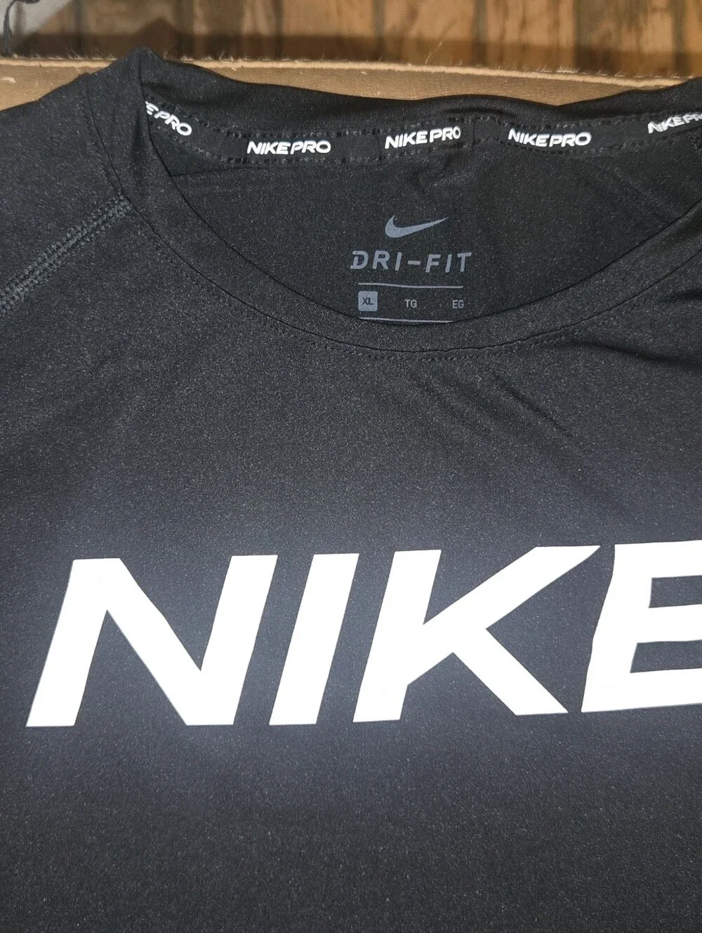 Nike Dri-FIT Black Long Sleeve Training Shirt Youth XL